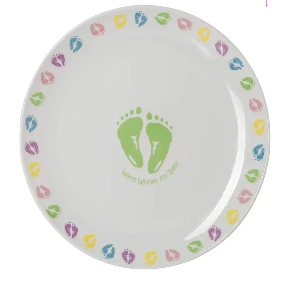 Wilton Autograph Plate Baby Shower Keepsake Warm Wishes‎ New in Box
